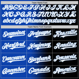 Custom Black White Thunder Blue-Light Blue Authentic Gradient Fashion Baseball Jersey