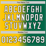 Custom Kelly Green White Yellow-Black Authentic Gradient Fashion Baseball Jersey