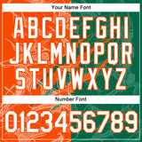 Custom Graffiti Pattern Kelly Green-Orange Scratch 3D Performance T-Shirt