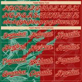 Custom Stitched Graffiti Pattern Red Kelly Green-City Cream 3D Scratch Sports Pullover Sweatshirt Hoodie