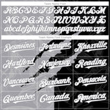 Custom Graffiti Pattern White Black-Gray 3D Scratch Authentic Baseball Jersey