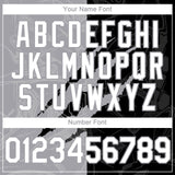 Custom Graffiti Pattern White Black-Gray 3D Scratch Authentic Baseball Jersey