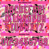 Custom Stitched Graffiti Pattern Pink-Black 3D Watercolor Grunge Art Sports Pullover Sweatshirt Hoodie