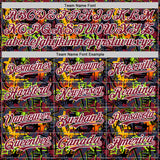 Custom Graffiti Pattern Crimson-White Splatter Authentic Baseball Jersey