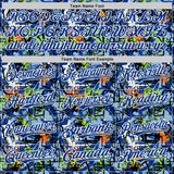 Custom Graffiti Pattern Royal-White Splatter Authentic Baseball Jersey