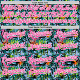 Custom Graffiti Pattern Pink-White Splatter Authentic Baseball Jersey
