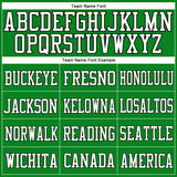 Custom Grass Green White-Black Mesh Authentic Football Jersey
