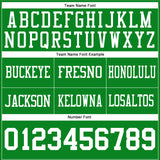 Custom Grass Green White Authentic Football Jersey