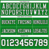 Custom Grass Green White-Black Authentic Football Jersey