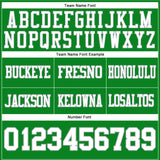 Custom Grass Green White-Gray Authentic Football Jersey