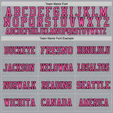 Custom Gray Teal Black-Pink Mesh Authentic Throwback Football Jersey