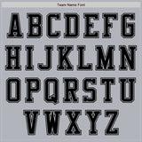 Custom Gray Black Authentic Baseball Jersey