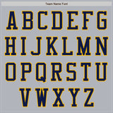 Custom Gray Navy-Gold Authentic Baseball Jersey