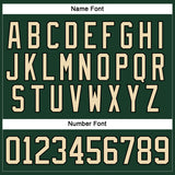 Custom Green Cream-Black Hockey Lace Neck Jersey