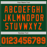 Custom Green Orange Authentic Baseball Jersey