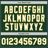 Custom Stitched Green White-Yellow Baseball Pullover Sweatshirt Hoodie
