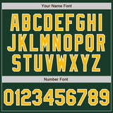 Custom Stitched Green Gold-White Baseball Pullover Sweatshirt Hoodie