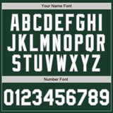 Custom Stitched Green White-Gray Baseball Pullover Sweatshirt Hoodie