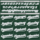 Custom Green White-Gray Authentic Baseball Jersey