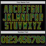 Custom Black Green-Gold Bomber Full-Snap Varsity Letterman Lapel Collar Byron Jacket