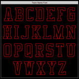 Custom Black Red Bomber Varsity Letterman Zipper Jacket