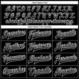 Custom Black White Christmas 3D Bomber Full-Snap Varsity Letterman Jacket