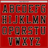 Custom Red Black-Cream Bomber Varsity Letterman Zipper Jacket