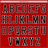 Custom Red White-Black Bomber Varsity Letterman Zipper Jacket