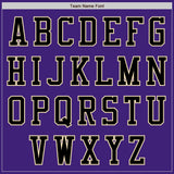 Custom Purple Black-Cream Bomber Varsity Letterman Two Tone Zipper Jacket
