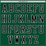 Custom Kelly Green Black-White Bomber Varsity Letterman Two Tone Zipper Jacket
