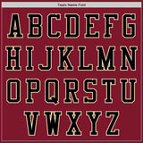 Custom Crimson Black-Cream Bomber Varsity Letterman Two Tone Zipper Jacket