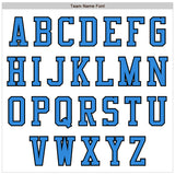 Custom White Black-Powder Blue Bomber Varsity Letterman Two Tone Zipper Jacket