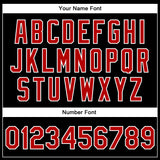 Custom Black Red-White Bomber Full-Snap Varsity Faux Leather Letterman Jacket