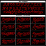 Custom Black Black-Red Bomber Full-Snap Varsity Faux Leather Letterman Jacket