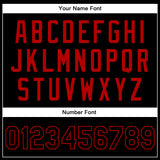 Custom Black Black-Red Bomber Full-Snap Varsity Faux Leather Letterman Jacket