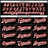 Custom Black White-Red Bomber Full-Snap Varsity Faux Leather Letterman Jacket