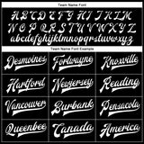 Custom Black White Bomber Full-Snap Varsity Faux Leather Letterman Jacket