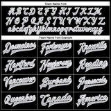 Custom Black Gray-White Bomber Full-Snap Varsity Faux Leather Letterman Jacket