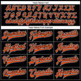 Custom Black Orange-White Bomber Full-Snap Varsity Faux Leather Letterman Jacket