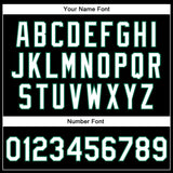 Custom Black White-Kelly Green Bomber Full-Snap Varsity Faux Leather Letterman Jacket