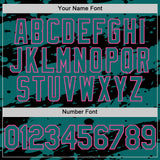 Custom Black Teal-Pink Splash 3D Pattern Design Bomber Full-Snap Varsity Letterman Hoodie Jacket