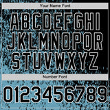 Custom Shadow Blue Black-White Abstract Fragment Art 3D Pattern Design Bomber Full-Snap Varsity Letterman Hoodie Jacket