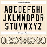 Custom Cream Cream-Black Bomber Full-Snap Varsity Faux Leather Letterman Jacket