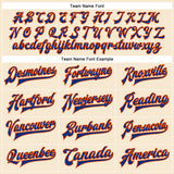 Custom Cream Royal-Orange Bomber Full-Snap Varsity Faux Leather Letterman Jacket