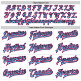 Custom White Pink Light Blue-Black Bomber Full-Snap Varsity Faux Leather Letterman Jacket