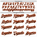 Custom White Black-Orange Bomber Full-Snap Varsity Faux Leather Letterman Jacket