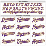 Custom White Purple-Old Gold Bomber Full-Snap Varsity Faux Leather Letterman Jacket