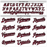 Custom White Crimson-Black Bomber Full-Snap Varsity Faux Leather Letterman Jacket