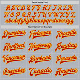 Custom Gray Red-Gold Bomber Full-Snap Varsity Faux Leather Letterman Jacket