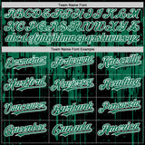 Custom Black Kelly Green-White Dripping Splatter 3D Pattern Design Bomber Full-Snap Varsity Letterman Hoodie Jacket